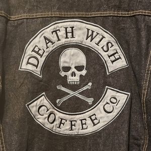 Death Wish Coffee Denim Jacket 3xl